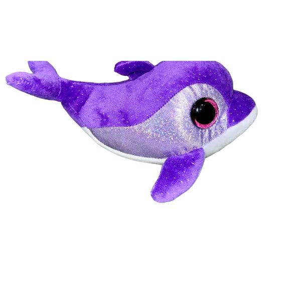 Ty Beanie Boos Flips purple Dolphin small plush collectible soft animal - Picture 2 of 6